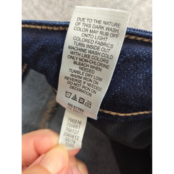 Maurices Everflex High Rise Skinny Jeans Size 0 Regular Dark Wash Stretch - Picture 6 of 9